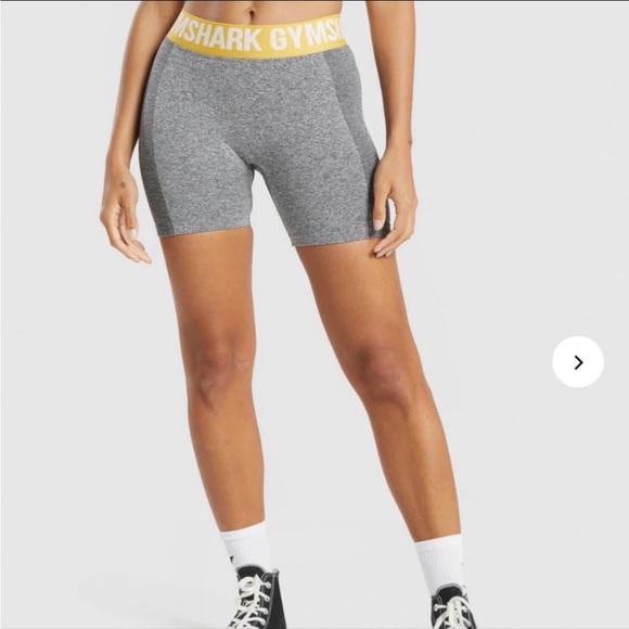 Gymshark Shorts 53 Gymshark Flex Shorts Greyyellow Poshmark